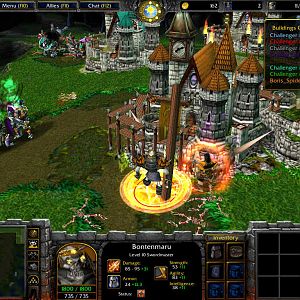 All Heroes have Protection Aura, which significantly boosts the armor of your Peasant. For it to affect him, your Hero must be next to him.