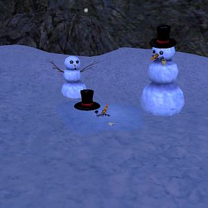 poor snowman...