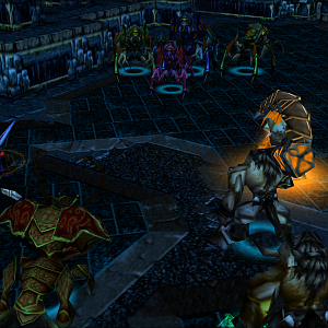 Azjol Nerub...

Ancient empire of Nerubians razed during the Spider Wars. Now both Tauren and Sea Legion come join the war against dread Scourge.