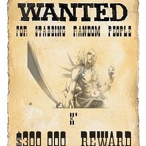 Wanted poster, Just for fun. XD