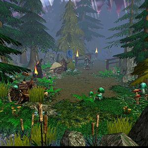 Starting area where there is an escort quest.