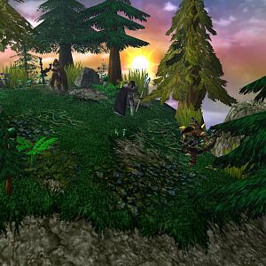 The character selection area where you pick either Assassin, Barbarian, Cleric, Sorcerer, or Ranger.