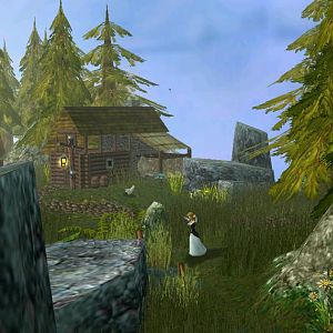 The mountain village.