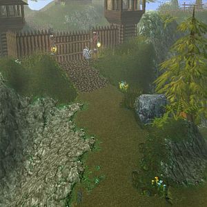 The gate to the village.