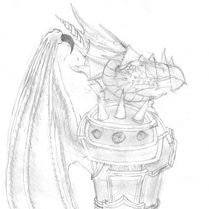 A dragonoid (also like "Humanoid") sketch and i like it mostly =)