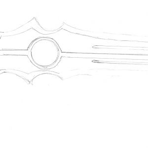 A sword sketch and it is easy to sketch. Lol =D