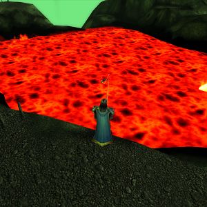 Fishing in Magma.