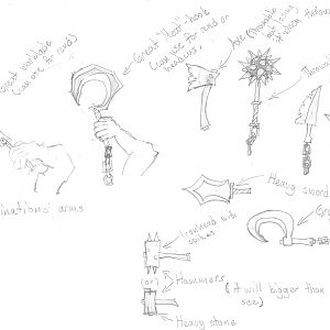 Arms sketch to Abominations. Argh! I hate to sketch arms! =)