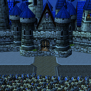 Blaming Trolman for the bombing, a huge riot took place outside Lordaeron Palace. They argued that they do not want war and Trolman should back down n