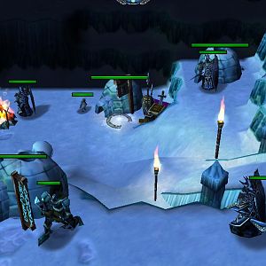 Act 1. A snowy waseland. Igloos are enterable.