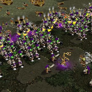 And that's the last report from me for tonight. Here, you can see me welcoming Bram Barrelbottom, who is the leader of the 1st Shredder battalion. Com