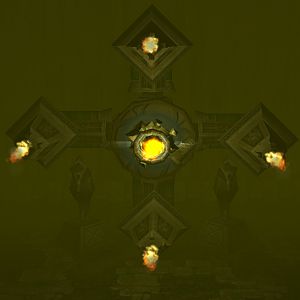 Yellow variation of my abstract work, Insignia