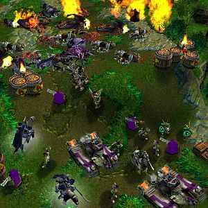 The demon attack was repelled but with heavy losses. Almost the whole human cavalry unit diead along with many goblins. Some of the demons escaped to