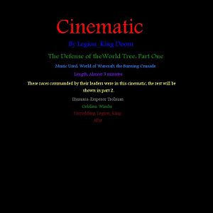 The World Tree Cinematics changed to 4 parts, no longer 3.
The cinematic is linked in the First post, download from there.

Also this is a bit shor