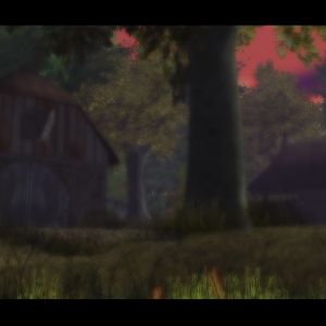 This is the same farm, just backing up a bit so you can view the barn not far from the farm