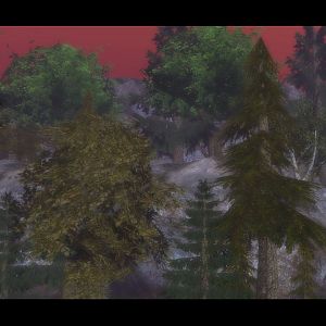 This is a nice view of one of the nearby mountains with plenty of trees growing around, and on it