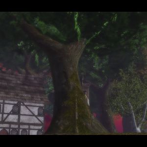 A village with a rather large tree in the center that gives the town a slight earthy feel.