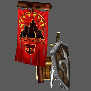A simple animated banner model.
Inspired of HoMM5 TotE.