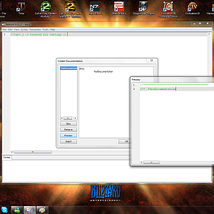 Preview window of your created Documentation