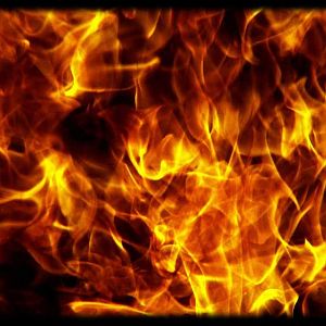 burning flames yellow fire