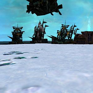 Legion King Al'ar's forces left Northrend for the assault.
Al'ar him self and the council are in the Air Ship.