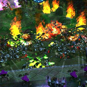 We were right! 

The demon forces engaged the city army! For now we will manage to hold them from entering but should they enter... no one knows wha