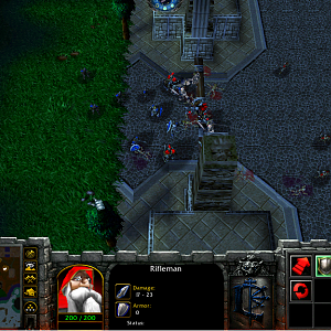 Battle at left gate