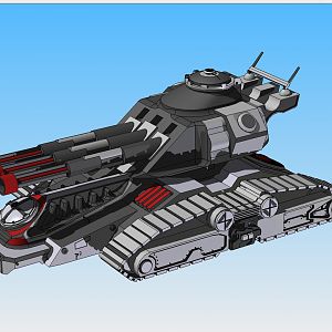 Heavy Pounder - Tri-Cannon self propelled artillery (Trimetric)