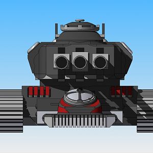Heavy Pounder - Tri-Cannon self propelled artillery (Front)