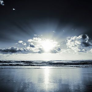 black sunset