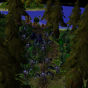 I entered the instance and suddenly I was in a new grassy forest that looked like some Night Elf land... I walked out against the beach and saw some N