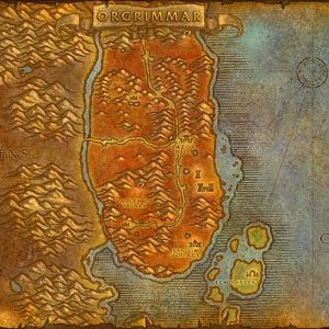Map of Durotar in WoW