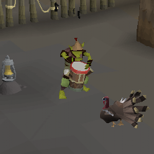 Mr. Turkey visits Goblin Man