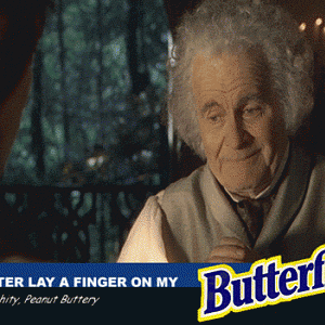 Butterfingers!  (They're always fucking broken in pieces when you get 'em)