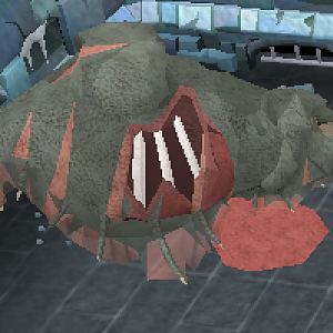 This is a really dead thing from the -Dungeoneering- skill. It sure is dead, kinda gory too.