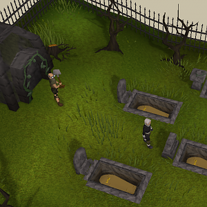 Random Event, this is the "Grave Digger" one, ya have to look at the gravestones and match the coffins with em'.