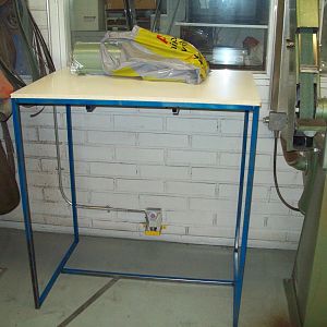 Arm Wrestling Table, only last little things needed anymore... Like second painting.
