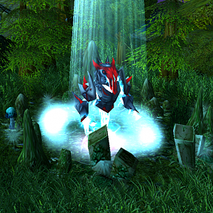 "Lightning" 

From beyond a sentient being was born. In unknown valley creature created by Lightnings rises. Does he come to help or to destroy?