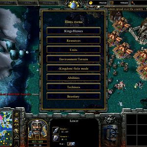 help (ex hints) menu