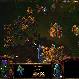 Zerg and Protoss vs Terran and Protoss
                       0:1