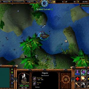 The game has a custom user interface
