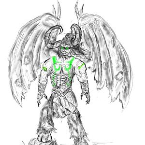 Illidan the betrayer, drawnd by me.