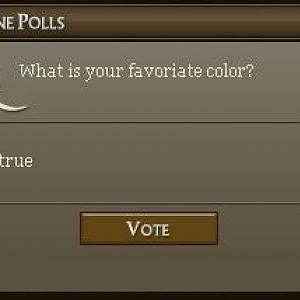A online poll I found in a website. Check out the options and typos