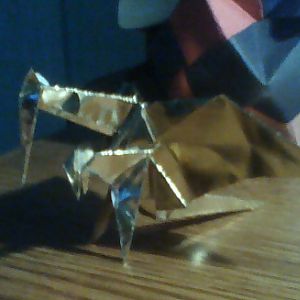 Gold Origami - got bored