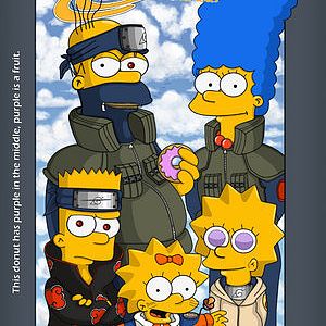 anime Naruto and Simpsons xDD