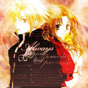 Cloud and Aerith ^^