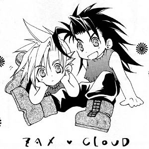 ("blodnie") Cloud & Zack (black hair)