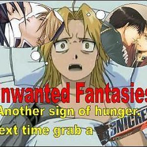 (blondie) Ed and (black hair) Roy from Full Metal Alchemist xDD