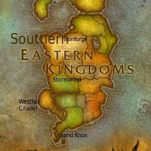 Map of Southern Eastern Kingdoms in Daily Peon