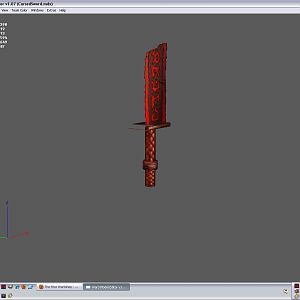 a new weap i am making and when i am done, i end up wif a half-broken sword !!